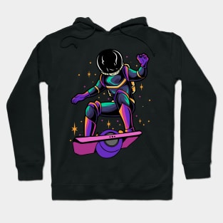 onewheel astronaut electric skateboard design Hoodie